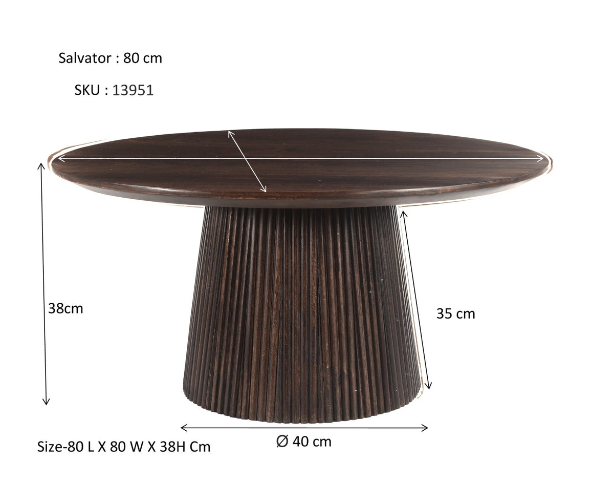 Salontafel Salvator Walnoot 80 cm