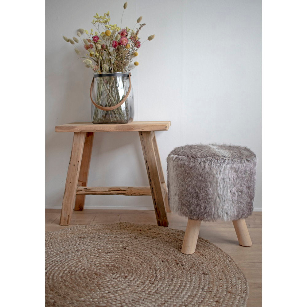 Barcelona Bank - bank, teak, naturel 50x25x45 cm