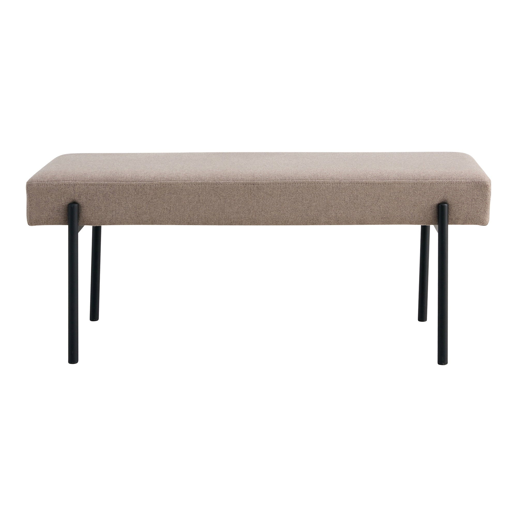 Swindon Bench - bank, steen, zwarte poten 100x36x42,5 cm, HN1231