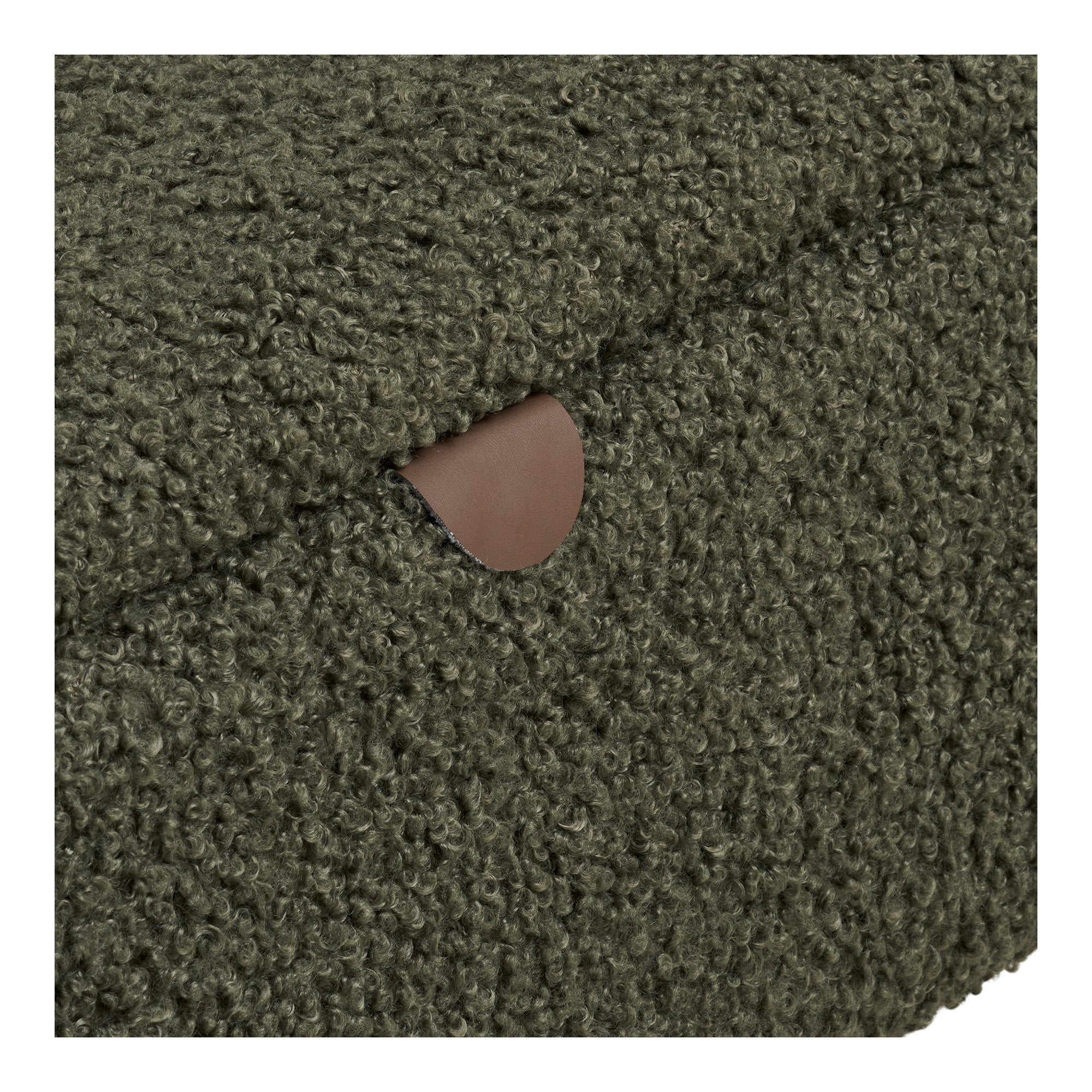 Harlow Bank - Bank met opbergruimte, teddy-stof, groen 95x37x45 cm, HN1301