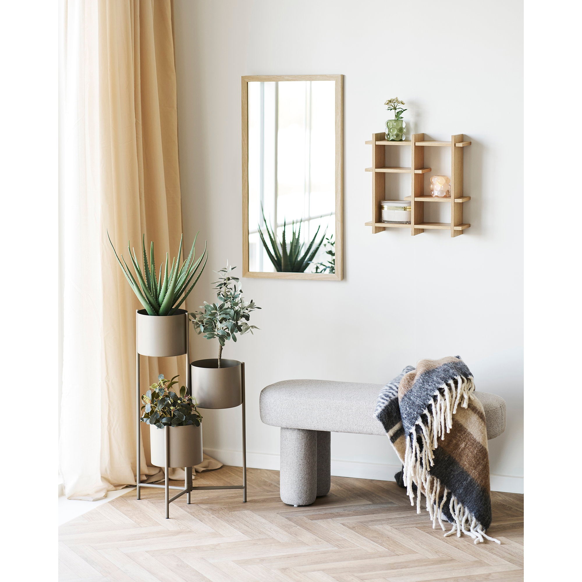 Weston Bench - Bank, zandkleurig 95x36x45 cm, HN1088