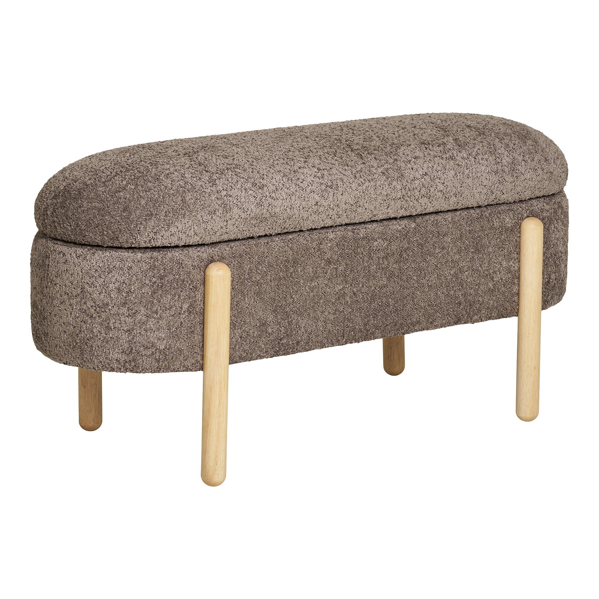 Branca Bench - bank met opbergruimte, bruin/naturel 97x40x48 cm, HN1237