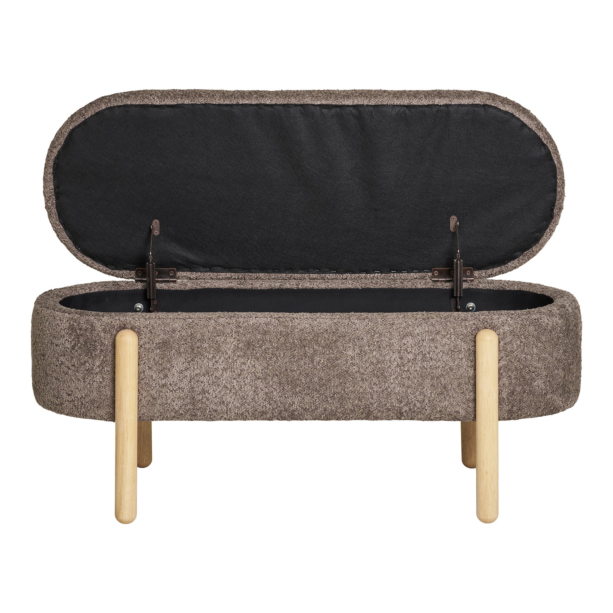 Branca Bench - bank met opbergruimte, bruin/naturel 97x40x48 cm, HN1237