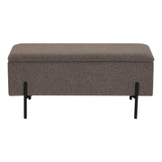 Watford Bench - bank met opbergruimte, bouclé, bruin 95x36,5x43 cm, HN1061