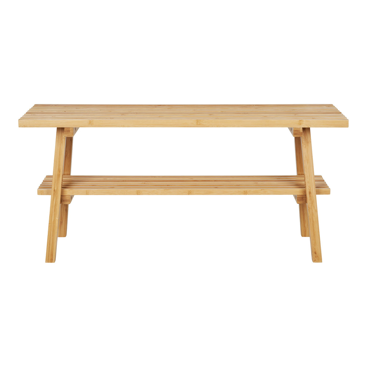 Ember Bench - bank, bamboe, naturel 70x28x45