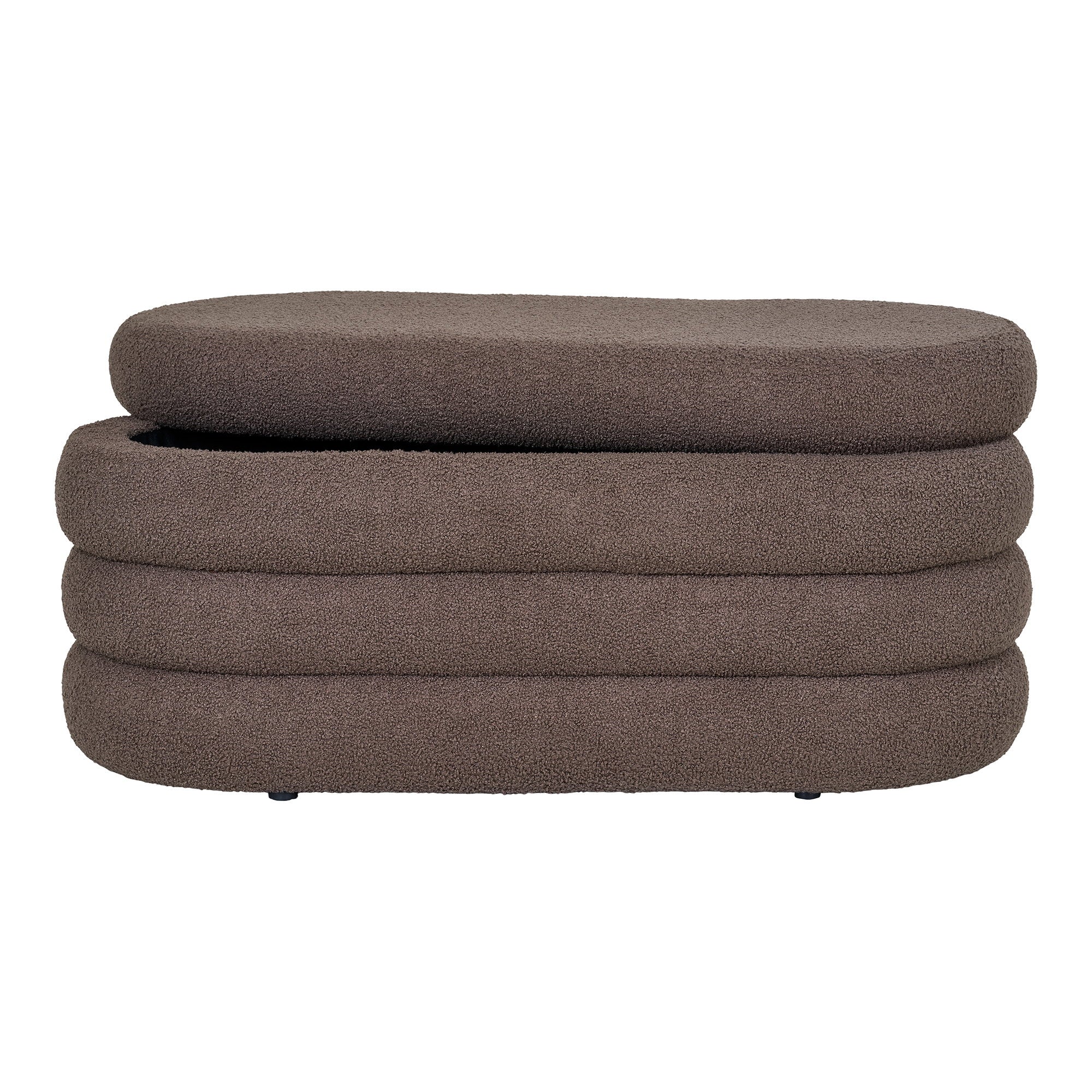 Dartford-bank - bank met opbergruimte, teddy, bruin 103x45x44 cm, HN1238