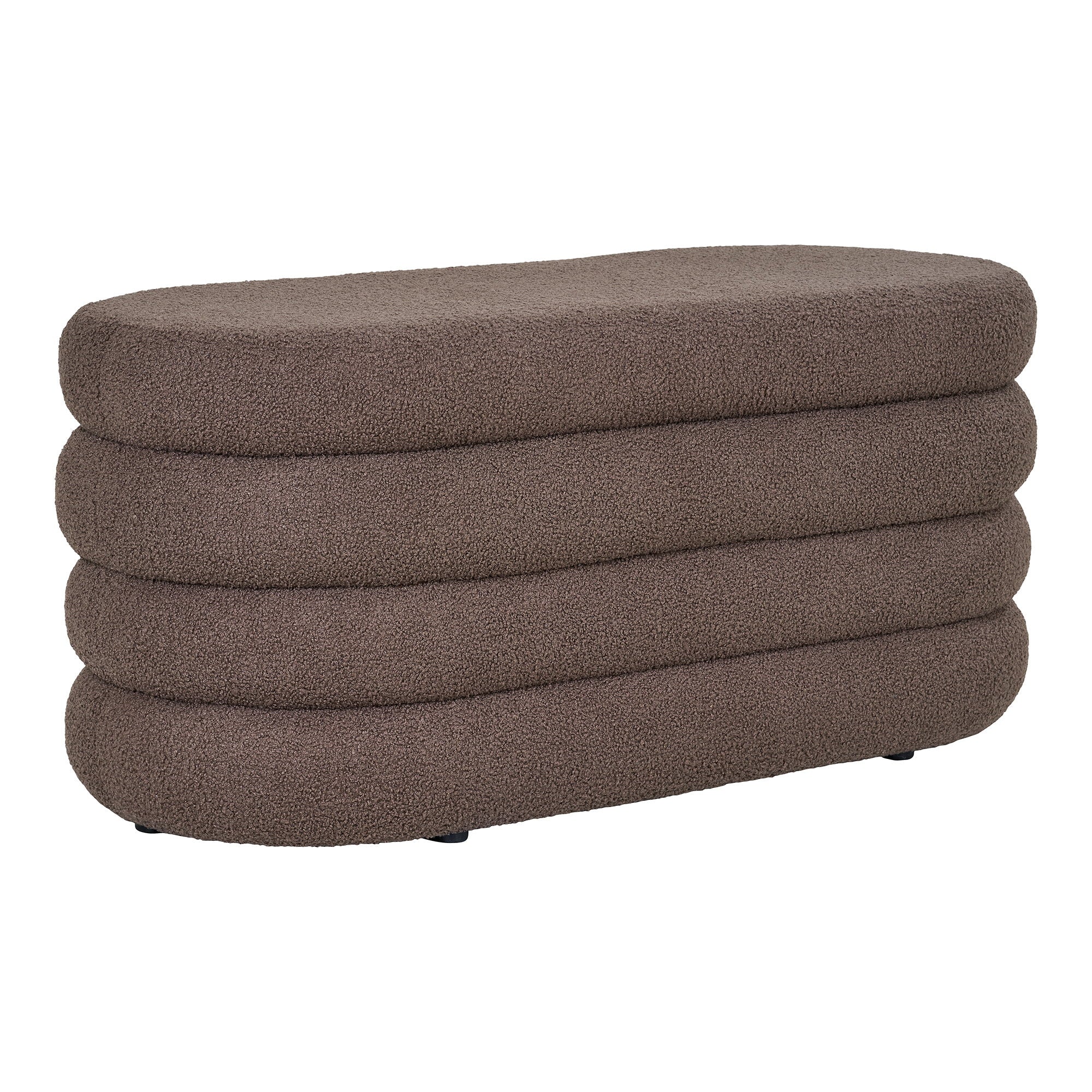 Dartford-bank - bank met opbergruimte, teddy, bruin 103x45x44 cm, HN1238