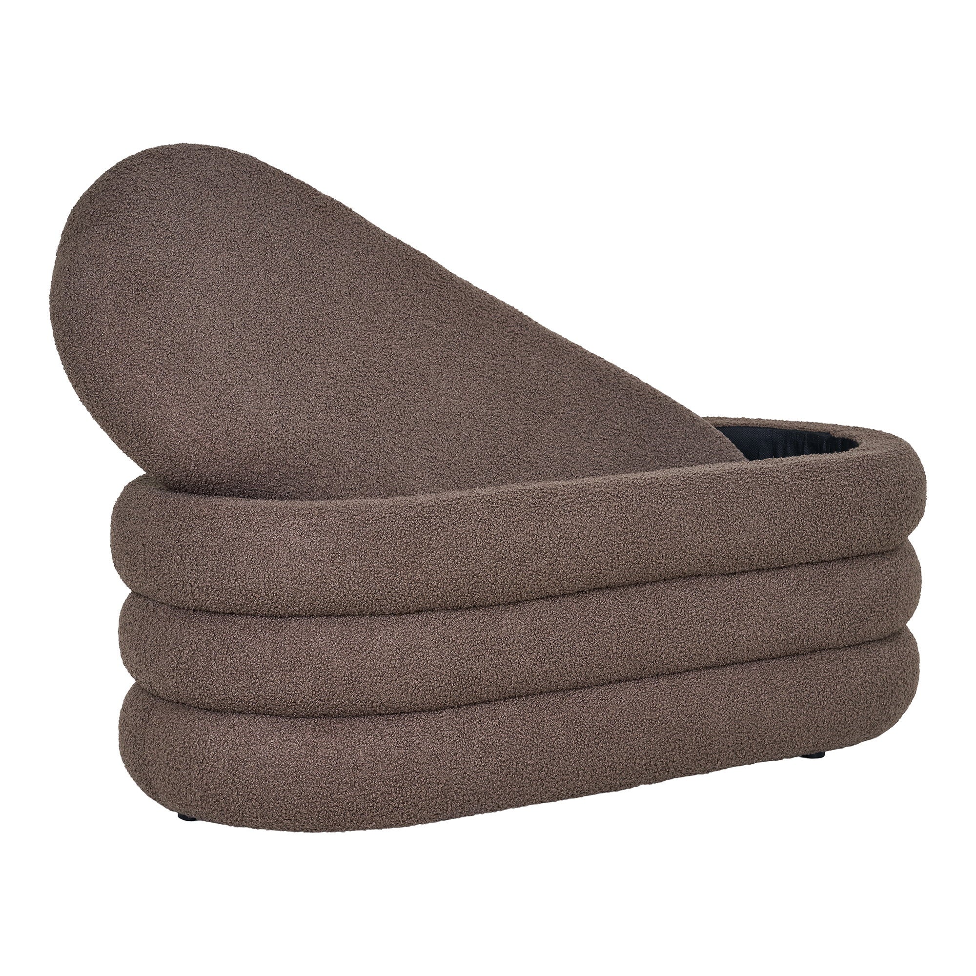 Dartford-bank - bank met opbergruimte, teddy, bruin 103x45x44 cm, HN1238