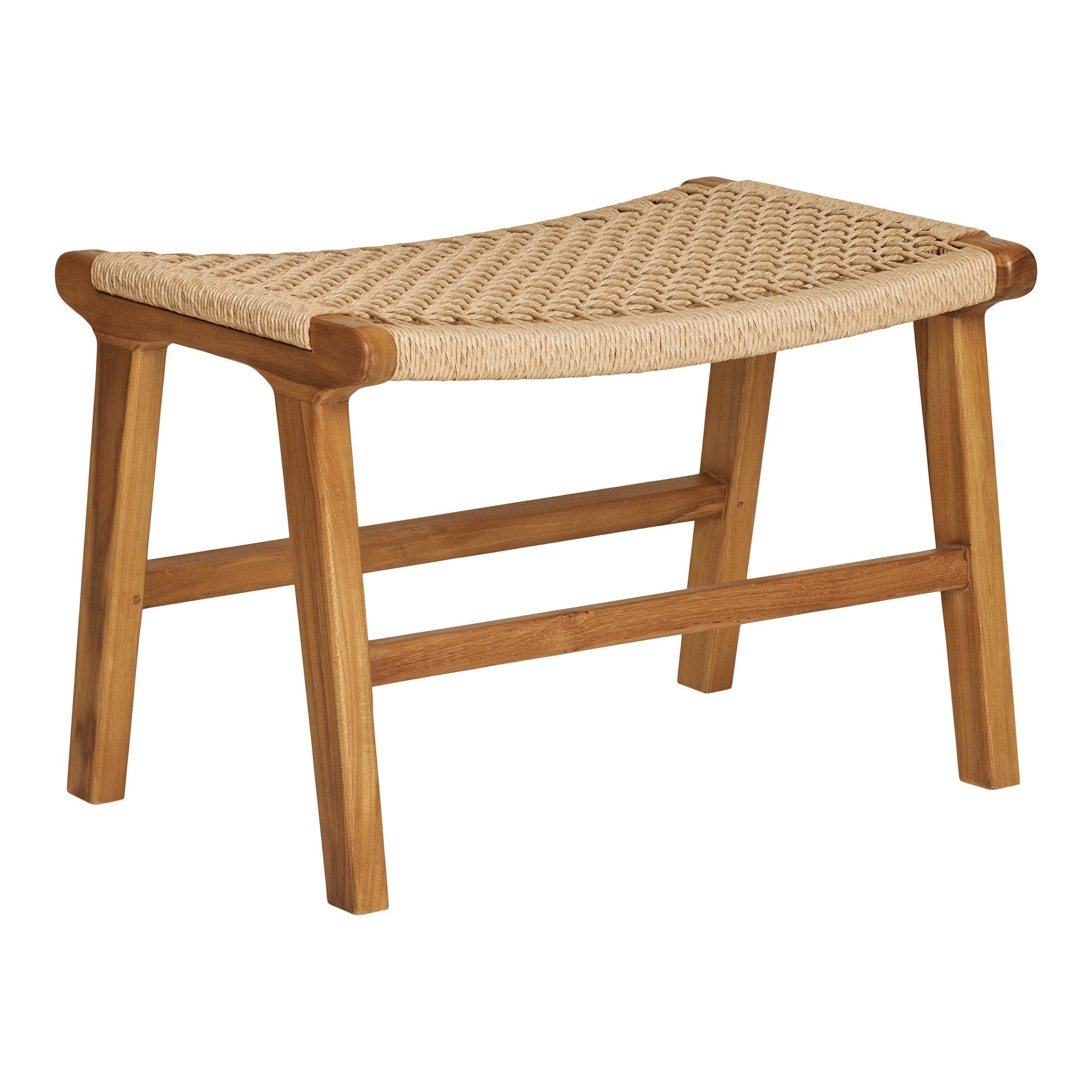 Derby Voetensteun - Voetensteun, teak, naturel 60x40x42 cm