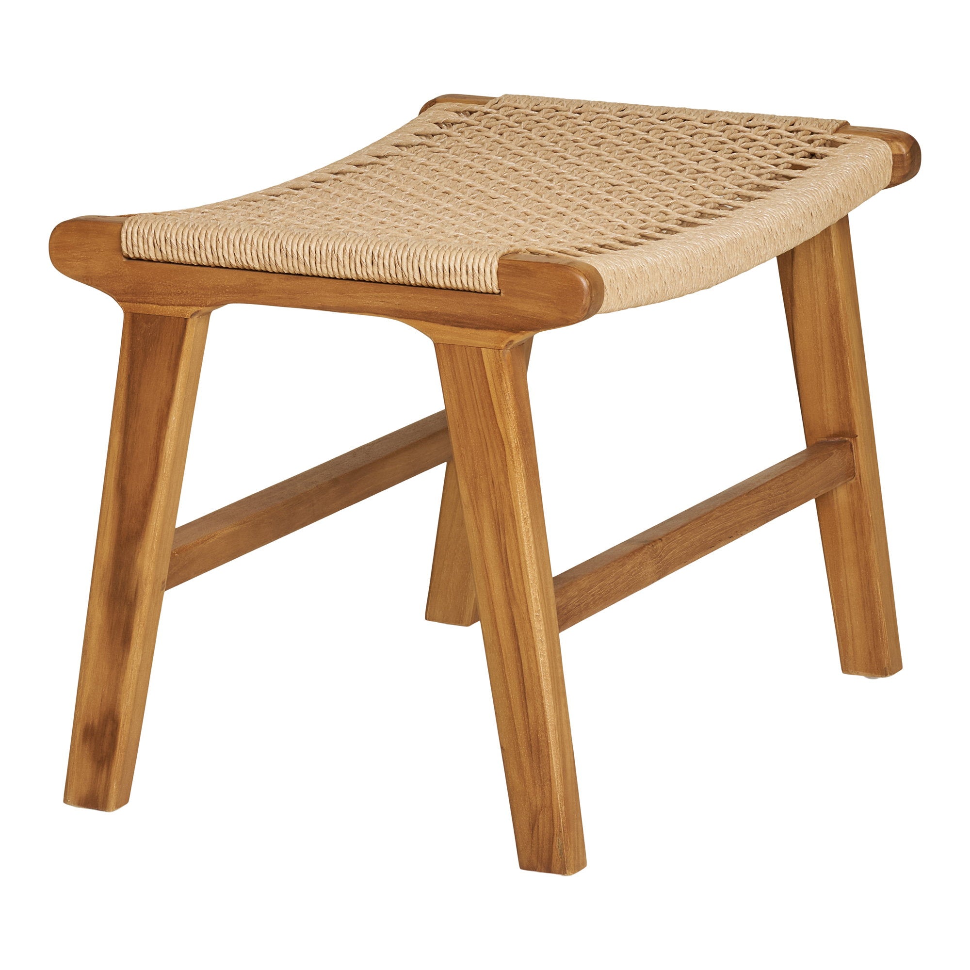 Derby Voetensteun - Voetensteun, teak, naturel 60x40x42 cm