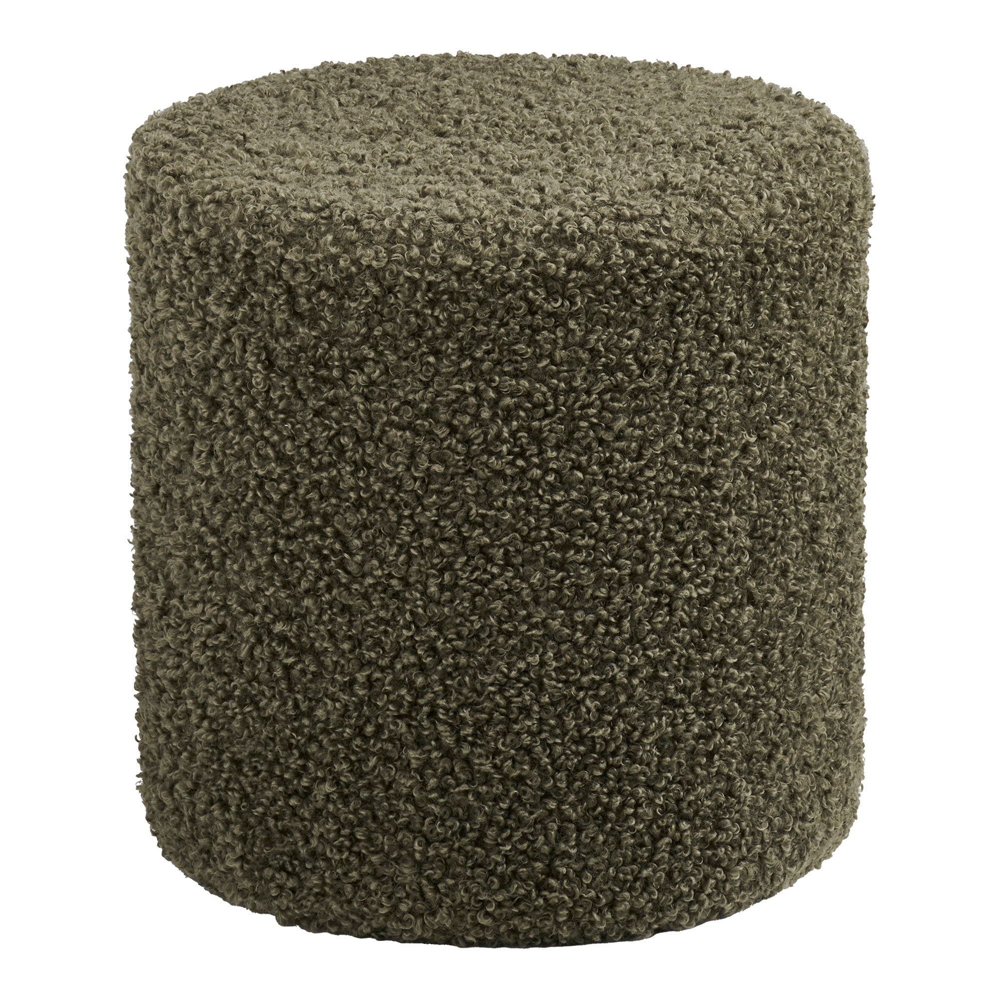 Ejby Poef - Poef, teddy, groen ø34x36 cm, HN1301