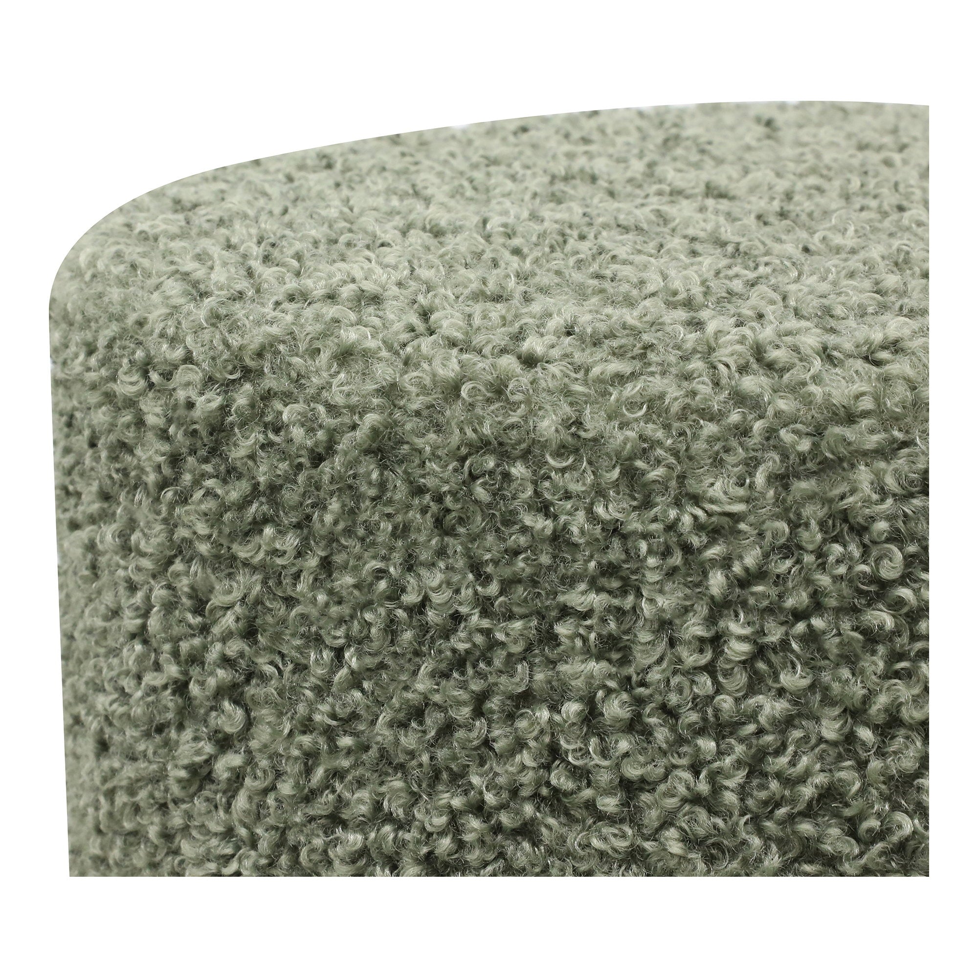 Ejby Poef - Poef, teddy, groen ø34x36 cm, HN1301