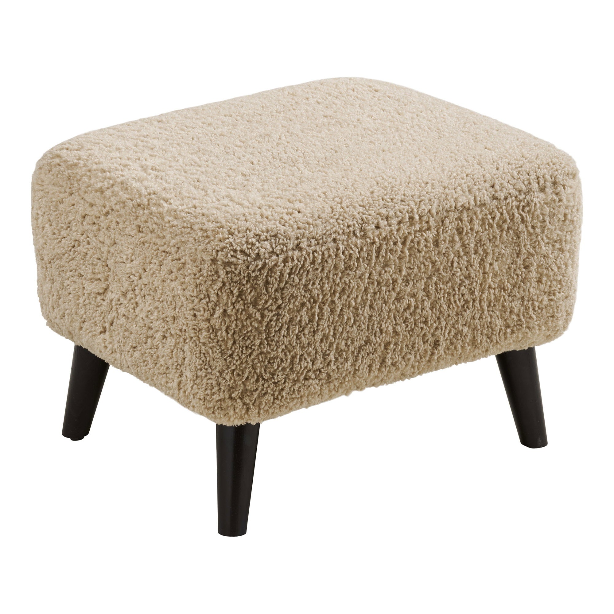Lunaro Poef - Loungepoef, lichtbruin 42x54x39 cm, HN1265