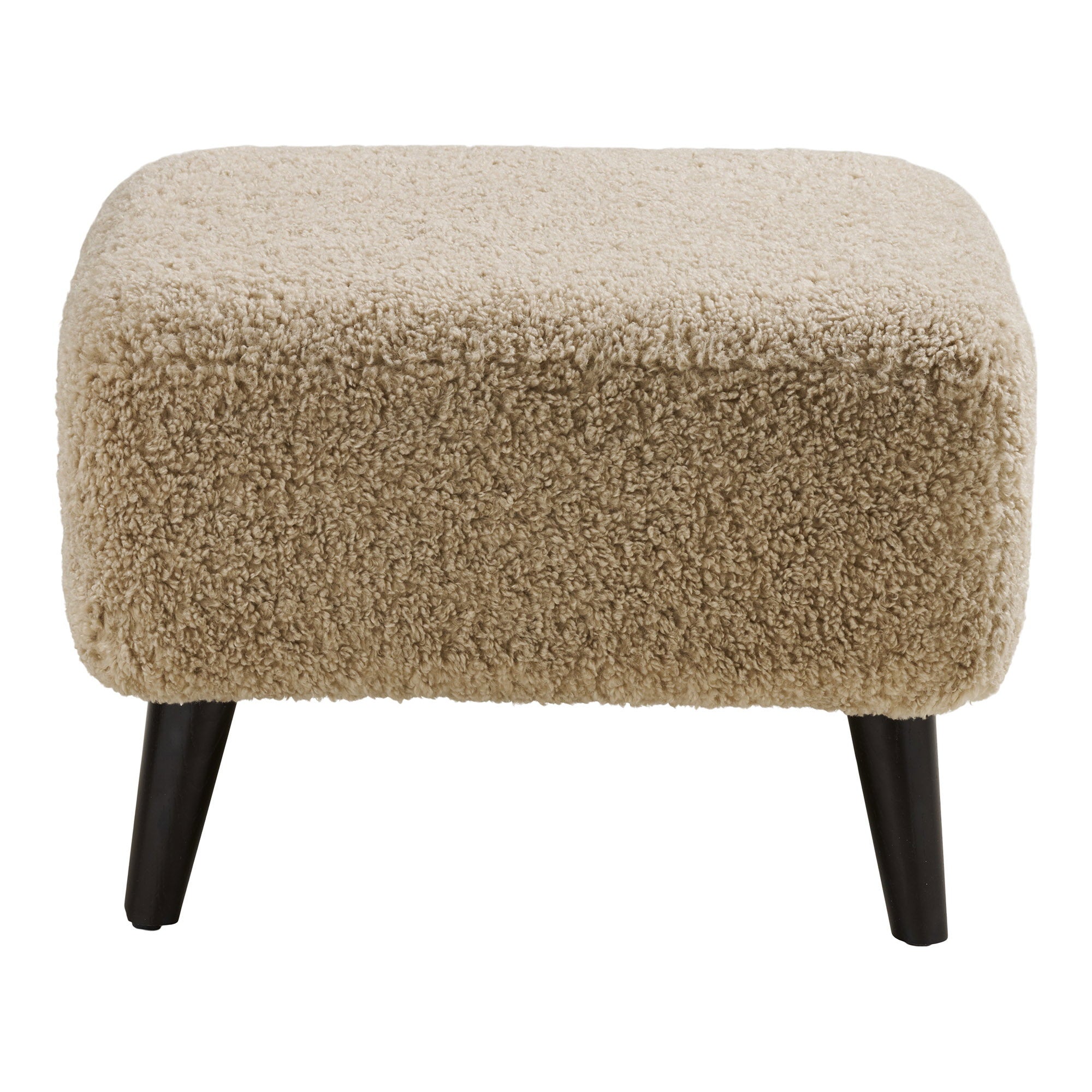 Lunaro Poef - Loungepoef, lichtbruin 42x54x39 cm, HN1265