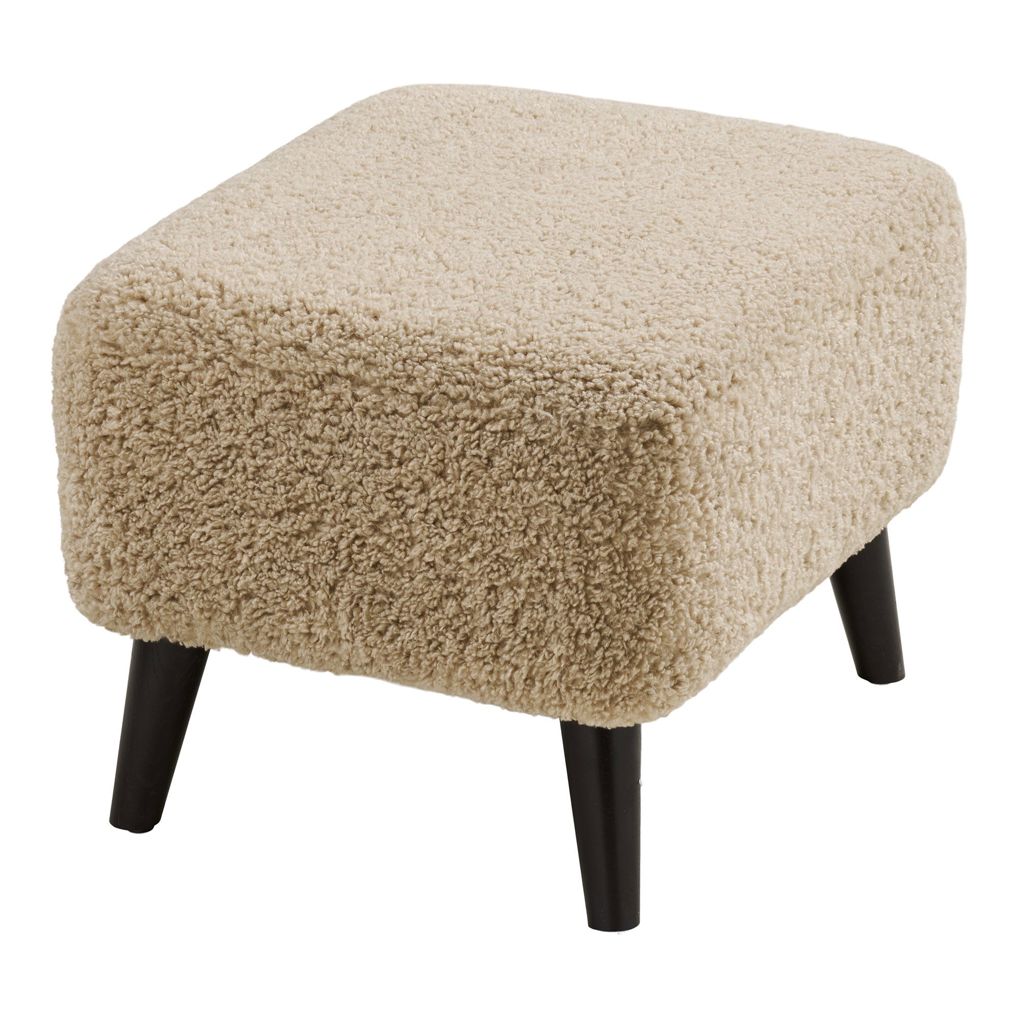 Lunaro Poef - Loungepoef, lichtbruin 42x54x39 cm, HN1265