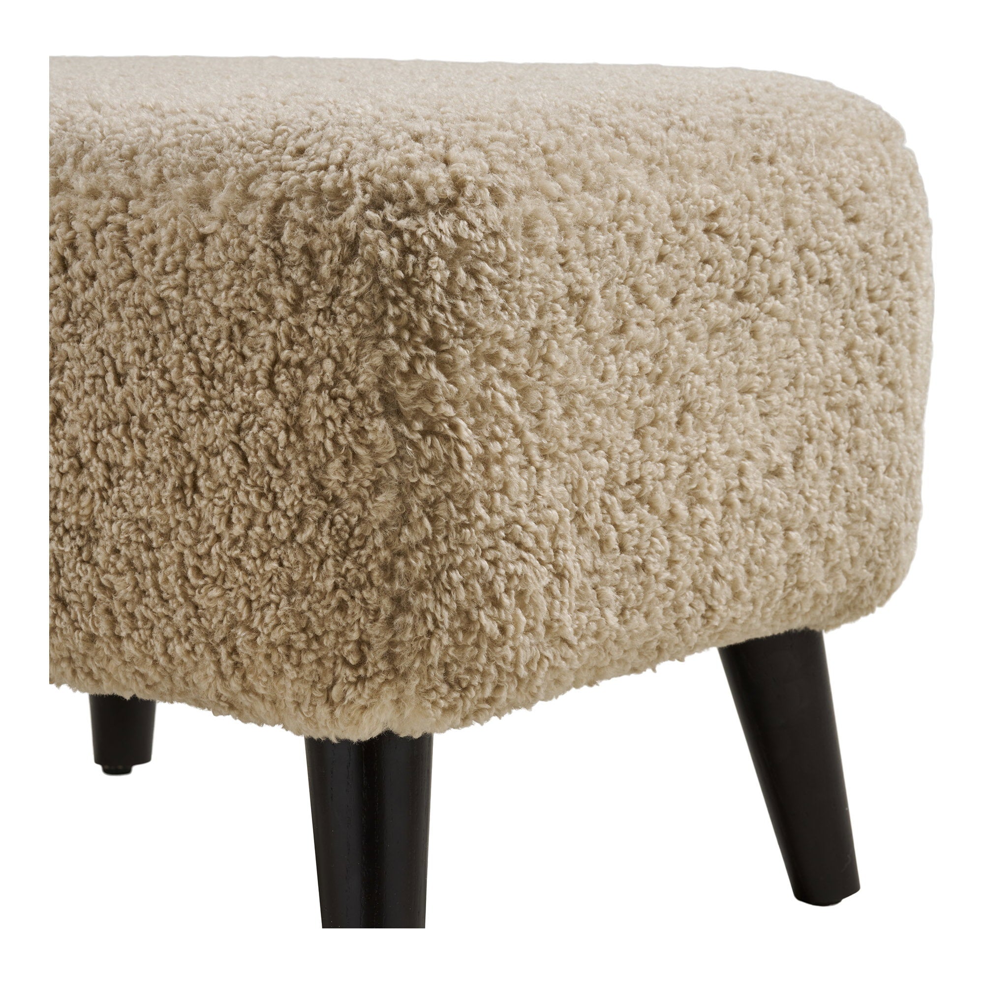 Lunaro Poef - Loungepoef, lichtbruin 42x54x39 cm, HN1265