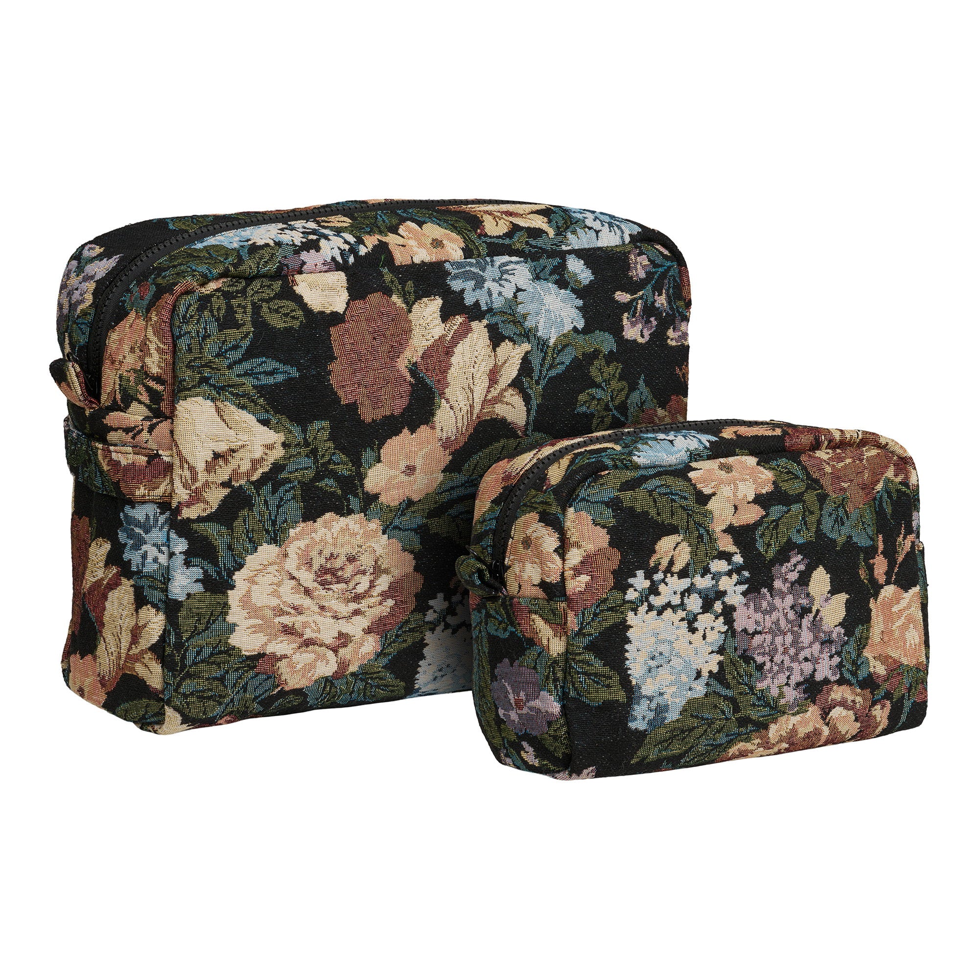 Zoe Toilettassen - Toilettassen, zwarte mix, set van 2