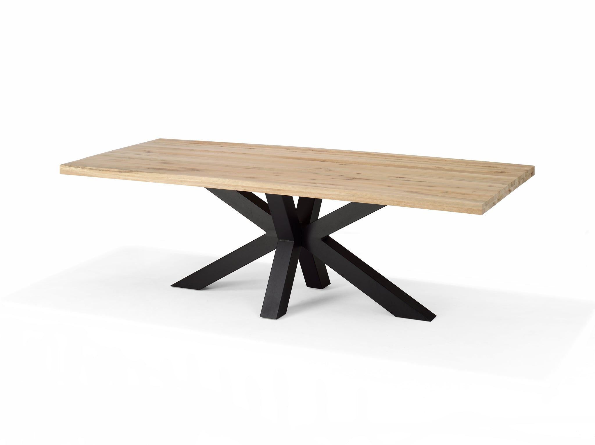 Eettafel STENVAD 180 x 100 cm eiken 6 cm eiken dessert