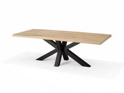 Eetkamertafel "Stenvad" 200x100 eiken 6 cm eiken dessert