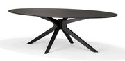 Julia 120x70 Salontafel Ovaal Eiken Zwart