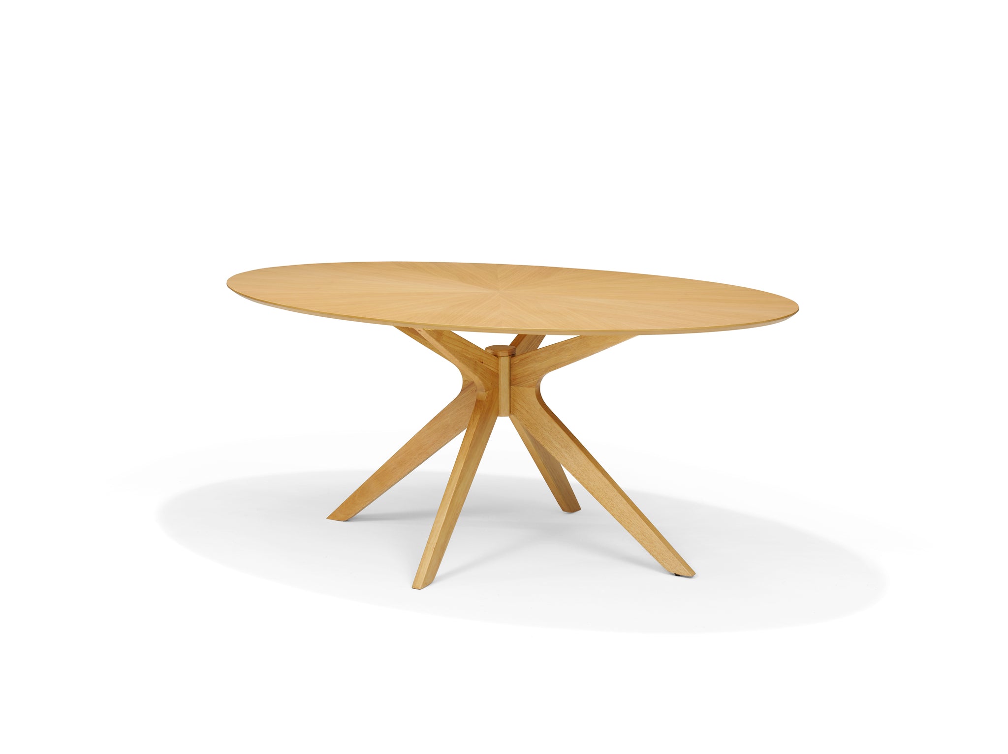 Julia 200 x 110 ovale eettafel eiken naturel
