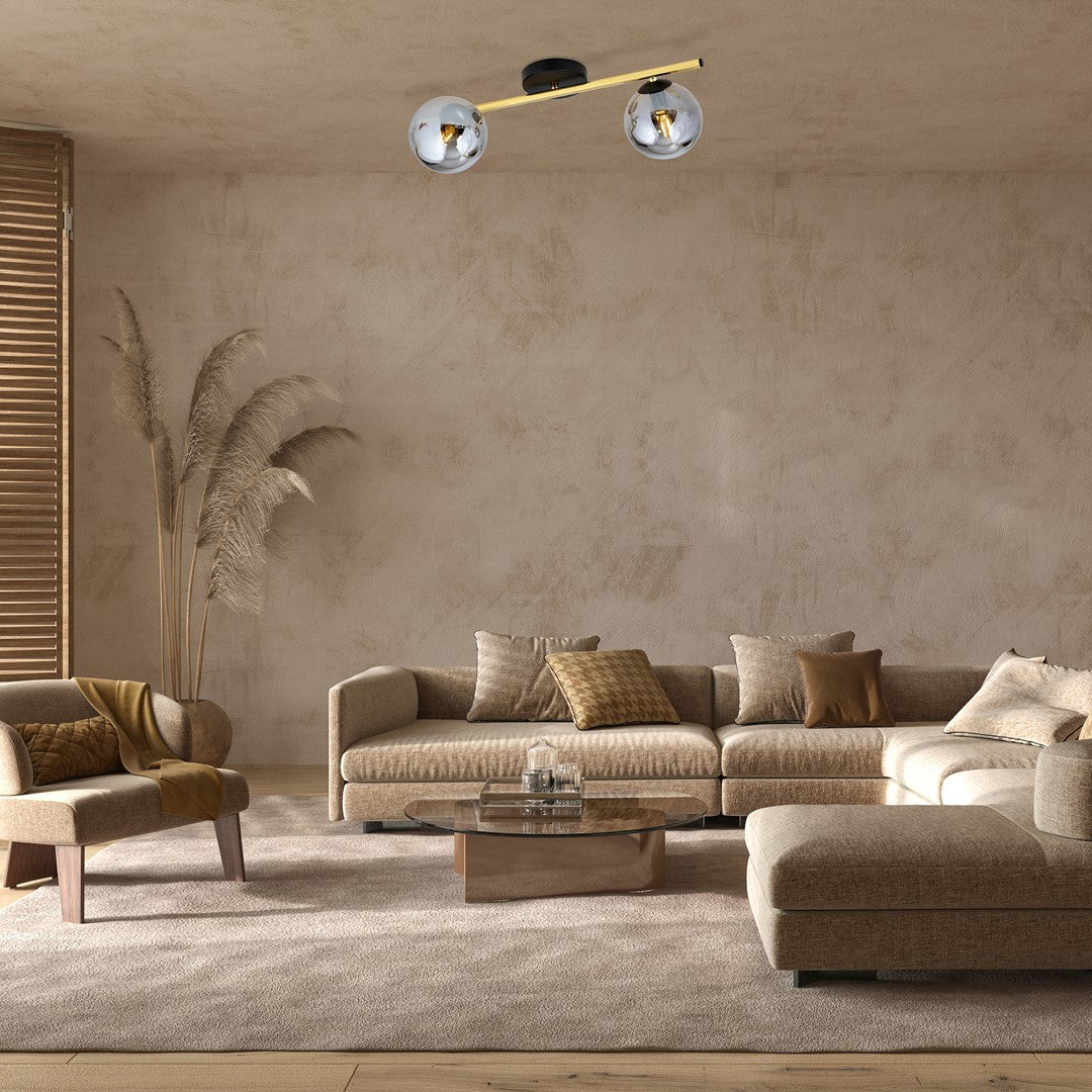 Plafondlamp - SPLENDI 2 BL GRAFIET