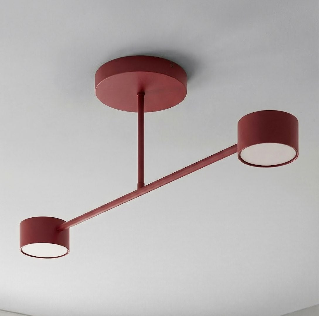 Plafondlamp - HALO 2 BORDEAUXROOD