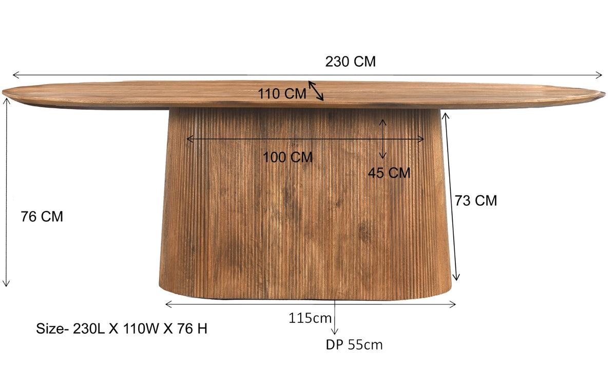 Eettafel Salvator 230 cm