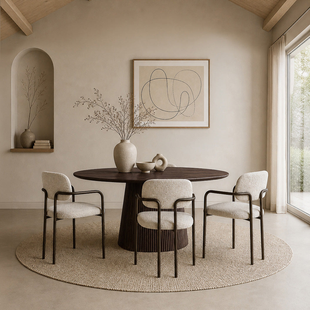 Eettafel Salvator walnoot 130 cm