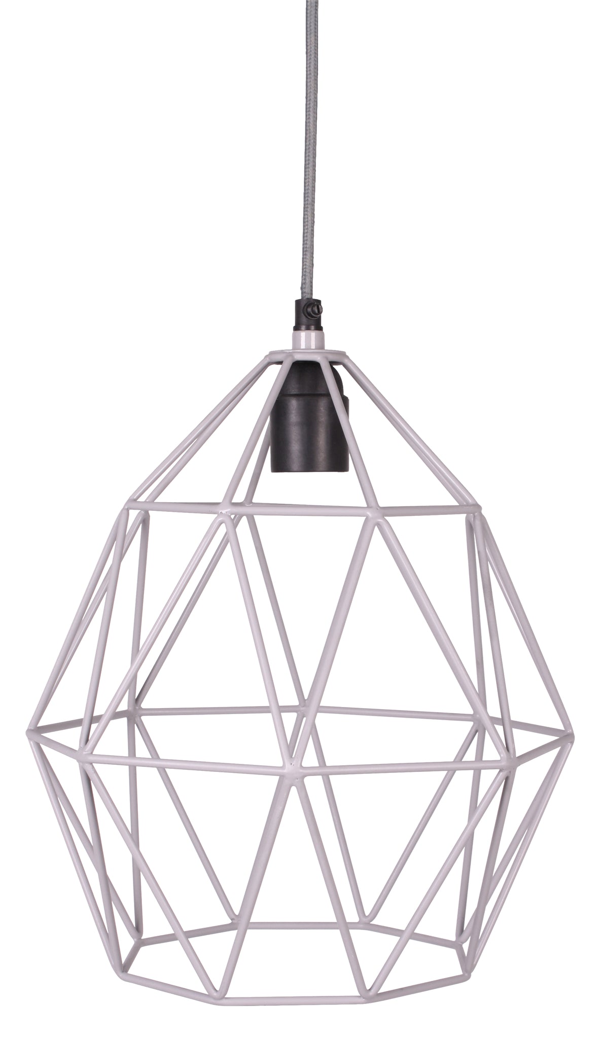 Draadhanglamp grijs Ø27 cm