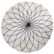Bloemenprint, vloerkleed, Ø110 cm