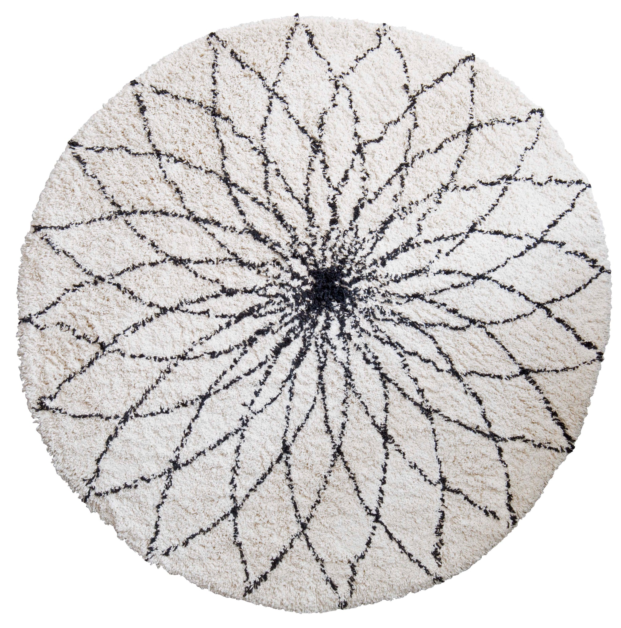 Bloemenprint, vloerkleed, Ø110 cm