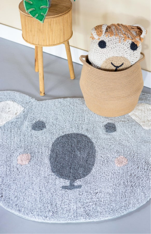 Cleo, kleed koala grijs 125x100cm