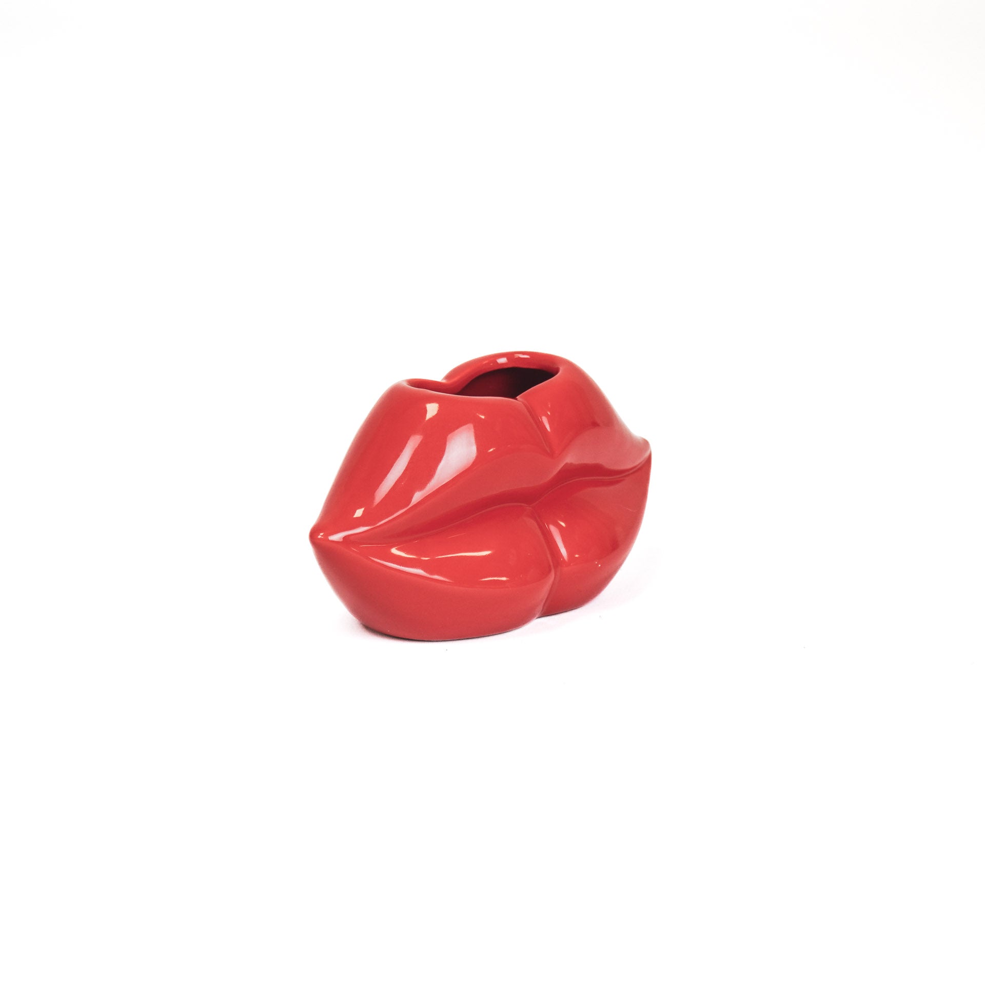 Pot - Rand - Keramiek - Rood - 15,5x6,5x7,5cm