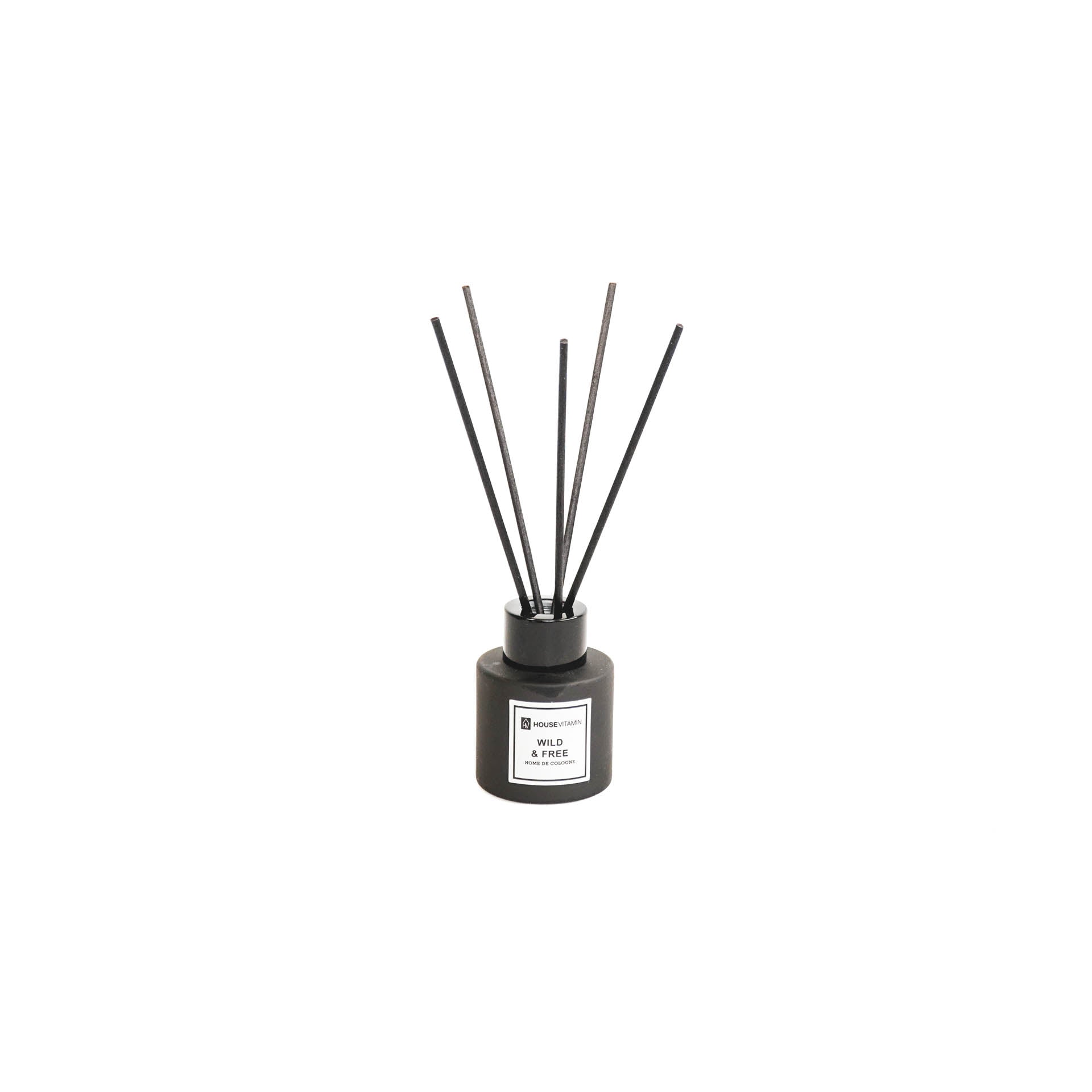 Rietstokjesdiffuser - Glas/vezel - 50 ml - Wild en vrij