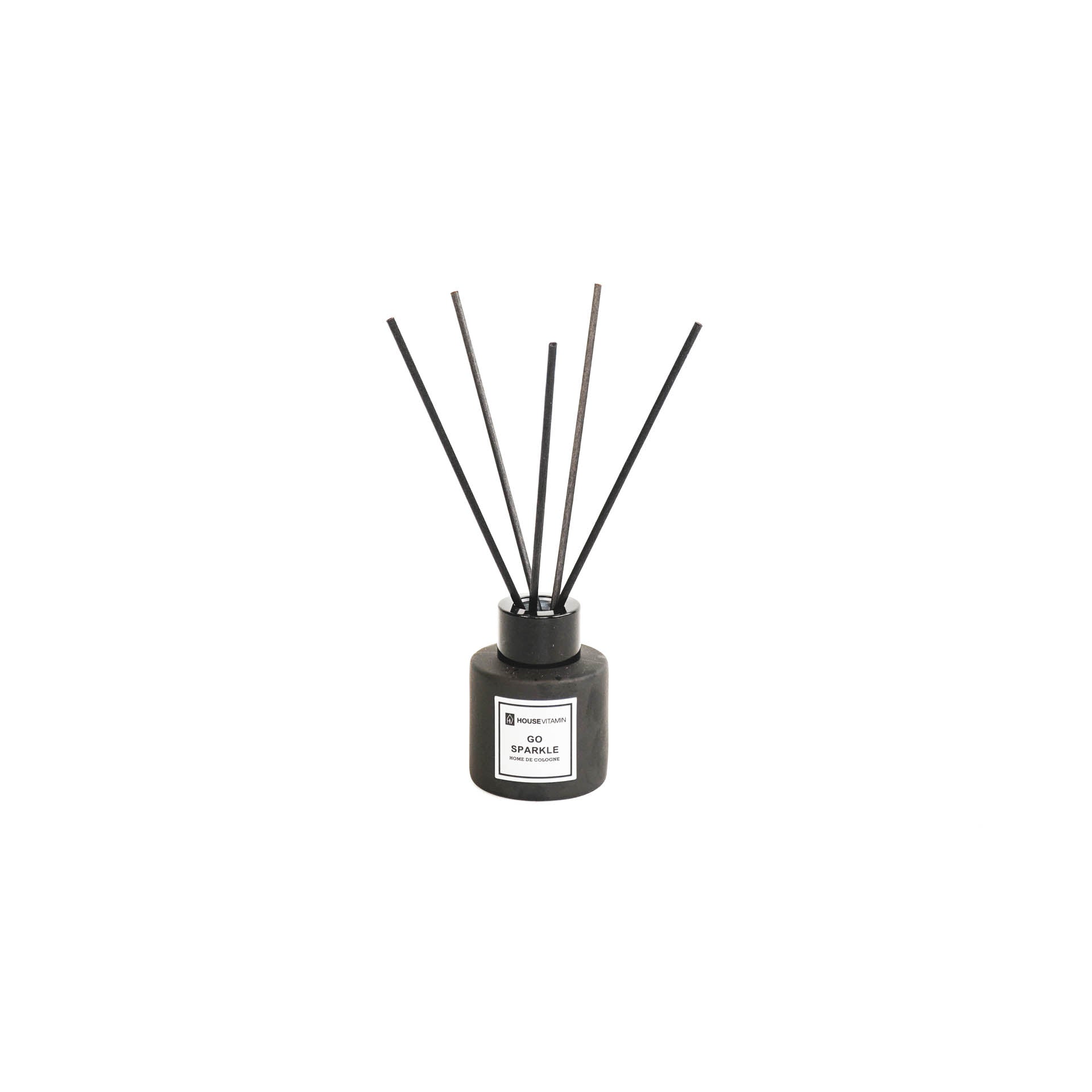 Rietstokjesdiffuser - glas/vezel - 30 ml - Go Sparkle