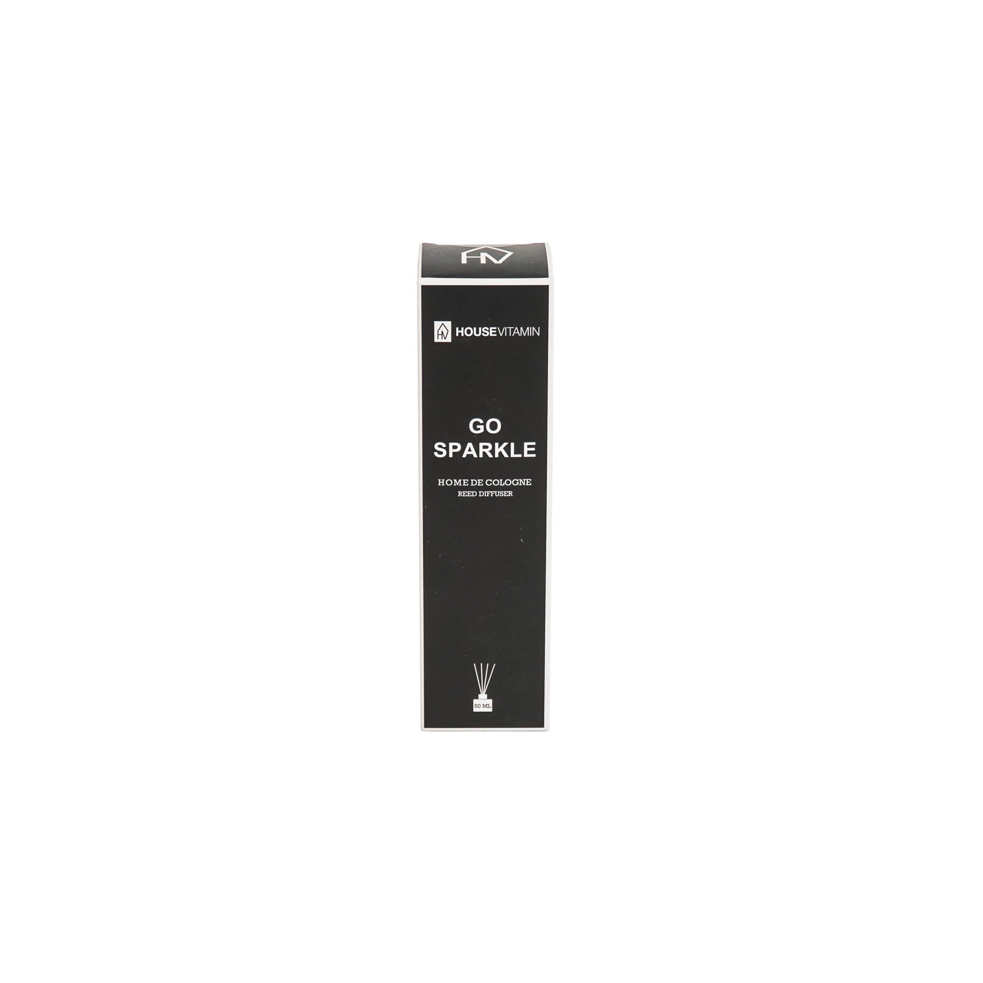 Rietstokjesdiffuser - glas/vezel - 30 ml - Go Sparkle