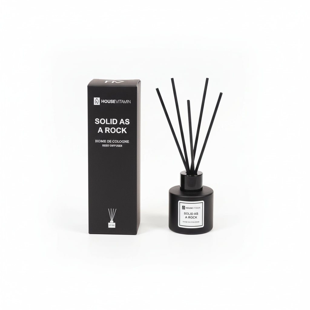 Rietdiffuser - Glas/vezel - 30 ml - Stevig als een rots