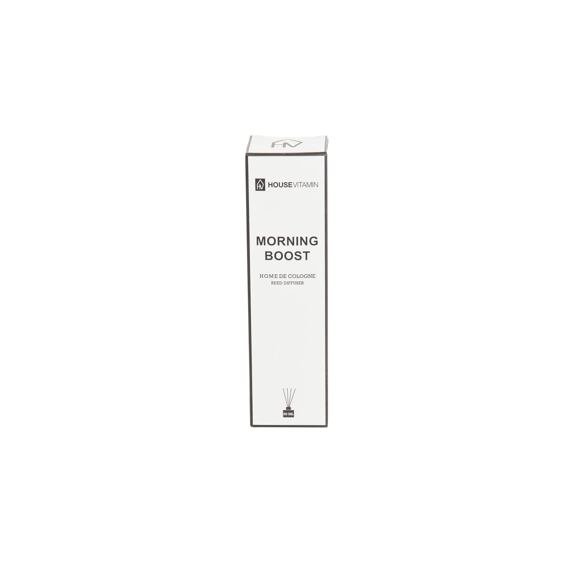 Rietdiffuser - Glas/vezel - 30 ml - Ochtendboost