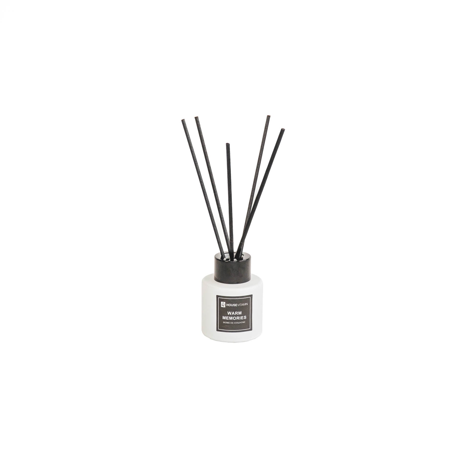 Rietstokjesdiffuser - Glas/vezel - 30 ml - Warme herinneringen