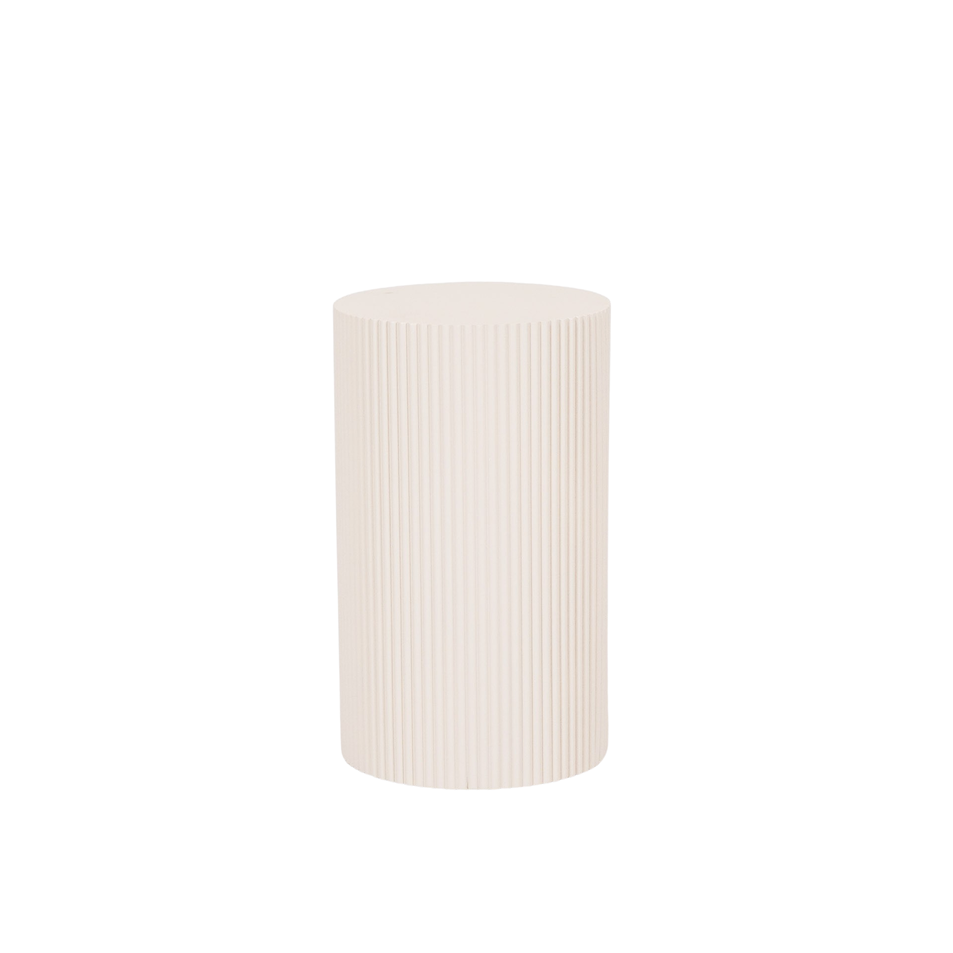 Bijzettafel / Pilaar- Cilinder - MDF - Zand - 30x54cm