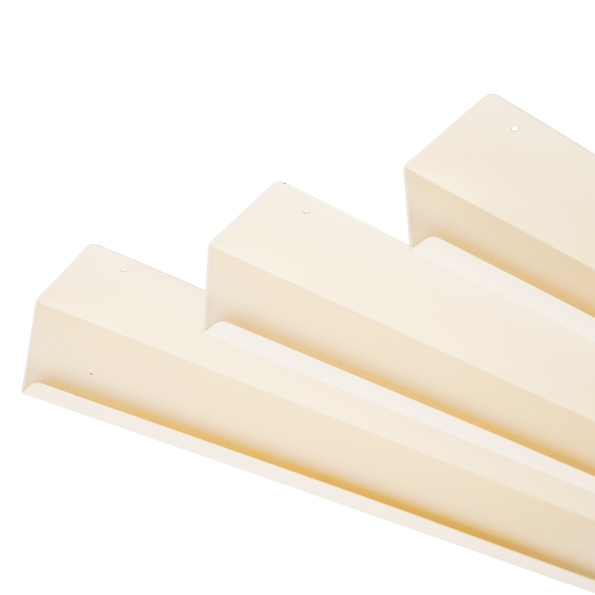 Wandplank - Metaal - Beige - Set van 3 - 40/50/60 cm