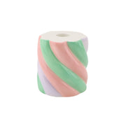 Kandelaar - Marshmellow - Roze/Mintgroen/Lila - 8,5x8,5x9cm