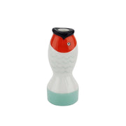 Kaarsenhouder - Vis - Mint/Wit/Oranje - 7x7x16,5cm