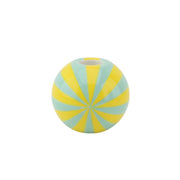 Kaarsenhouder - Spiraal - Dolomiet - Geel/Mint - 10x10x10cm