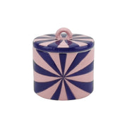 Decoratieve pot - Spiraal - Dolomiet - Blauw/Roze - 11x11x11,5cm