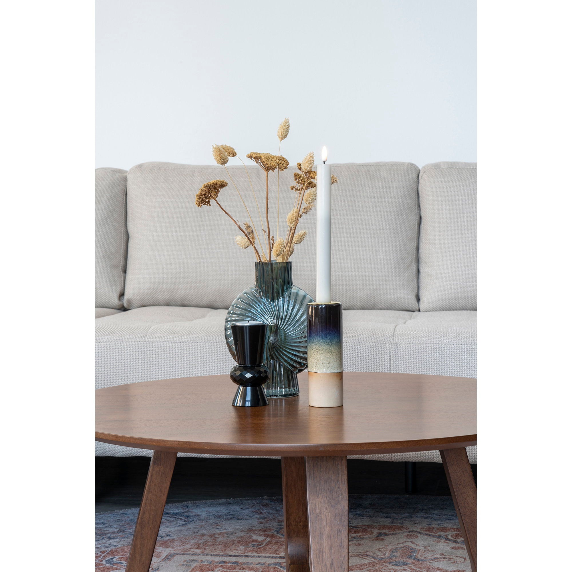 Hellerup Coffee Table - salontafel, notenfineer Ø75 x 36 cm