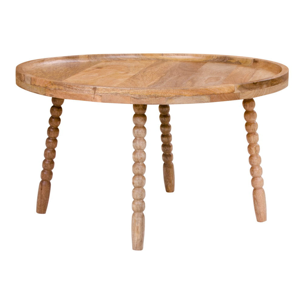 Jammu salontafel - salontafel, mango naturel ø60x35 cm