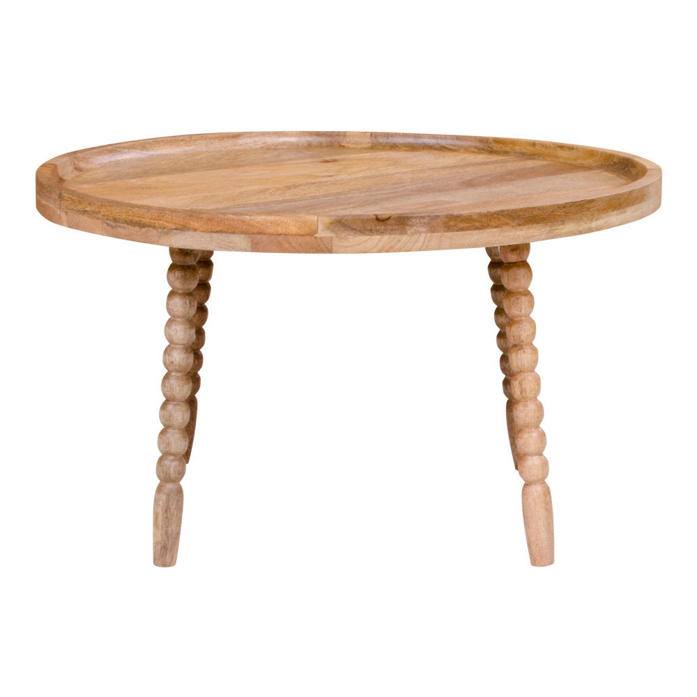 Jammu salontafel - salontafel, mango naturel ø60x35 cm