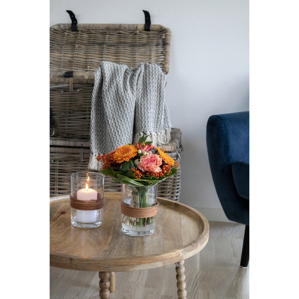 Jammu salontafel - salontafel, mango naturel ø60x35 cm